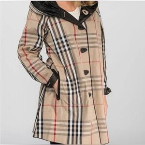 UbU pack your personality reversible plaid jacket accordion hood Size XL